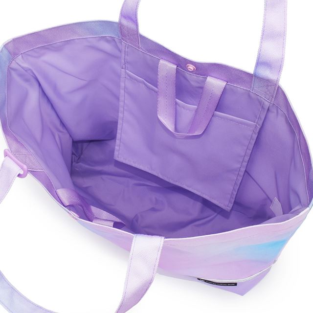 送料無料 マチ付きレッスンバッグ スタンダード (ループ付き) リフレクター付き 撥水タイプ オーロラカラー