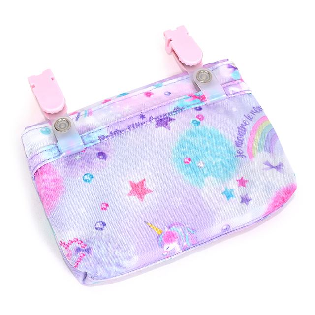 送料無料 【スモールタイプ】移動ポケット・付けポケット 撥水・軽量タイプ ユニコーンファンタジー