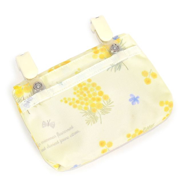 送料無料 【スモールタイプ】移動ポケット・付けポケット 撥水・軽量タイプ ミモザフルール
