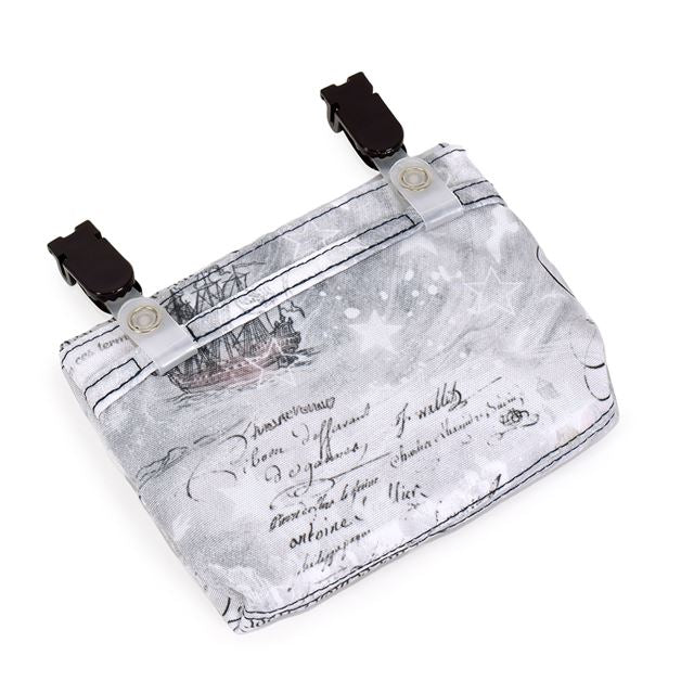 送料無料 【スモールタイプ】移動ポケット・付けポケット 撥水・軽量タイプ クジラと航海日誌