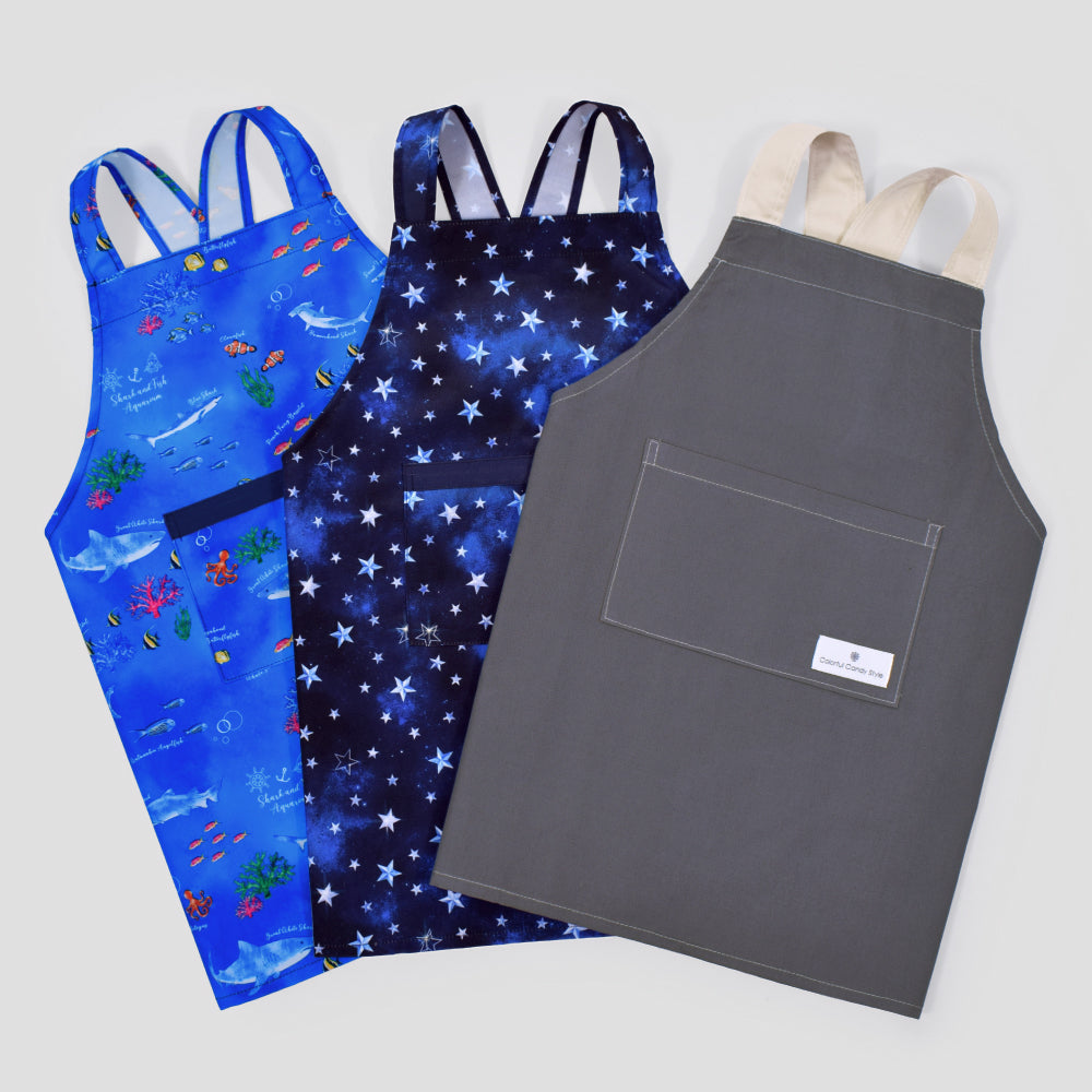 新登場 バッククロス子どもエプロン(100~120cm) 2点・3点(手提げバッグ・三角巾)セット【男の子人気ランキングTOP19】