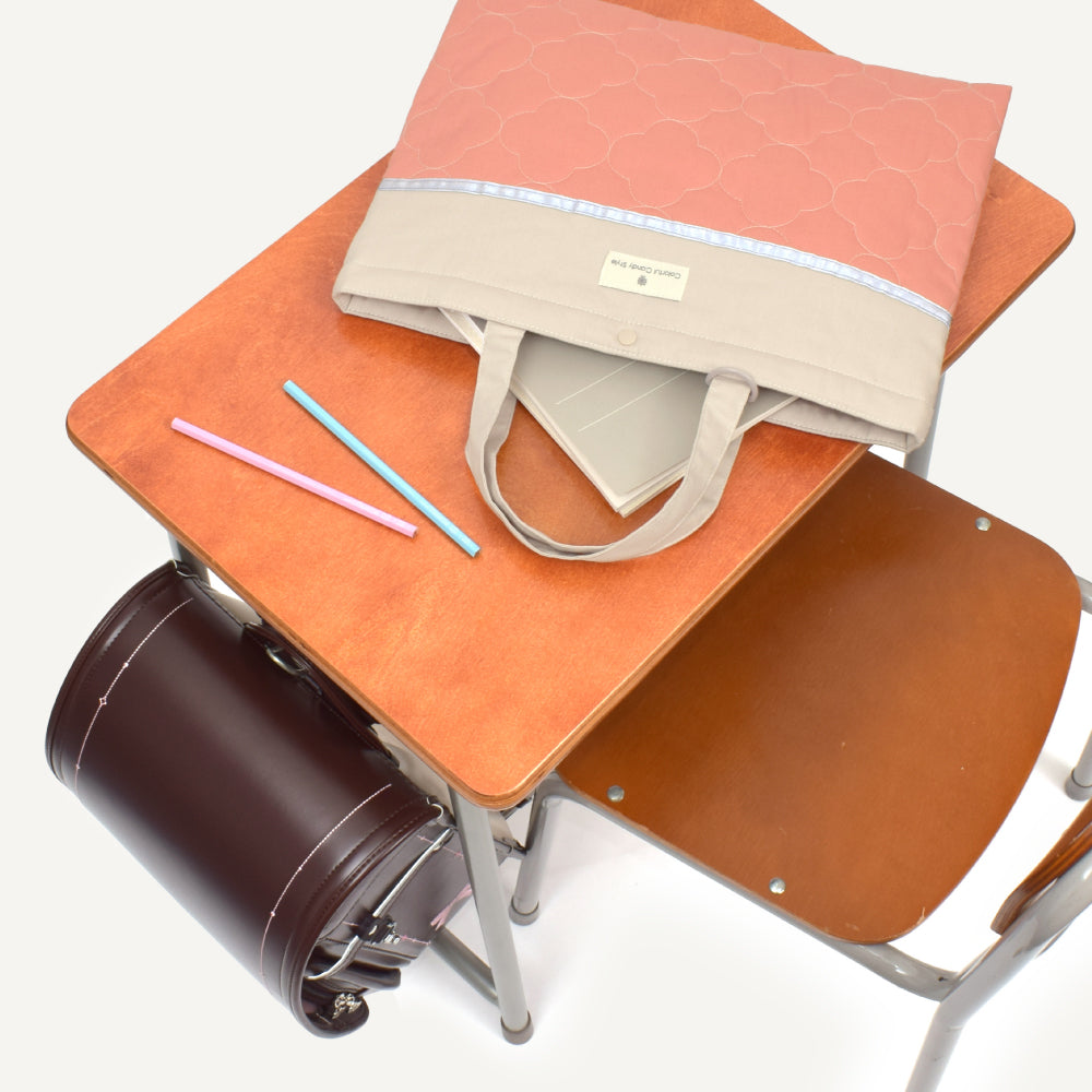 【くすみコレクション人気ランキングTOP16】レッスンバッグ キルティング/リバーシブル (ループ付き)