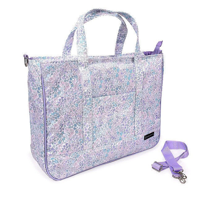 レッスンバッグ マチ付きファスナー フローラルオアシス