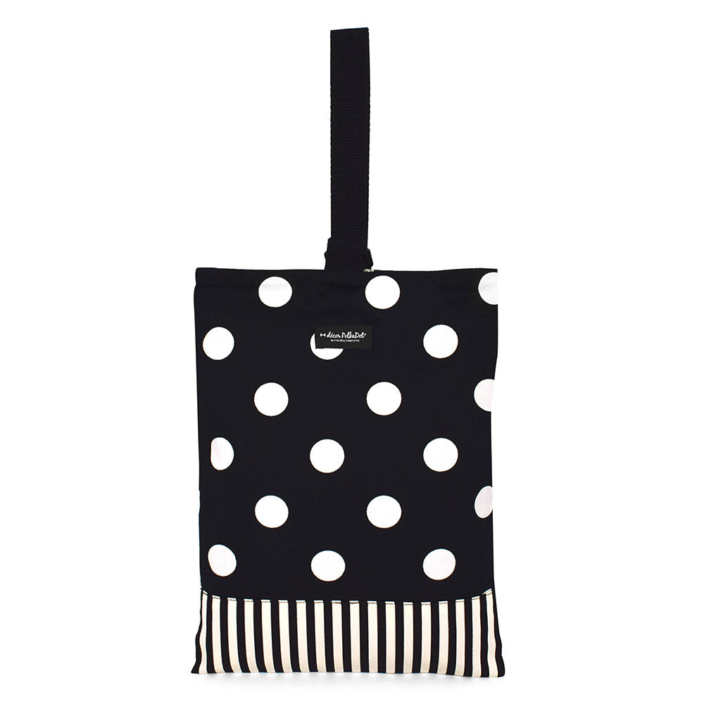 【3%OFF:夏先取りキャンペーン】decor PolkaDot シューズケース リバーシブル polka dot large x narrow stripe