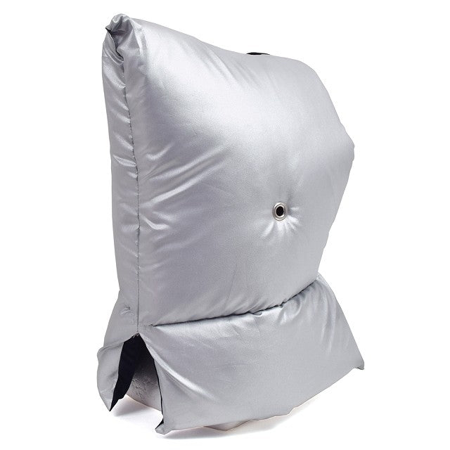 Japan Fire Retardant Association Pass Certified Material Use Disaster Prevention Hood (with Chair Fixing Rubber) Flame Retardant Silver Type (Navy Blue)