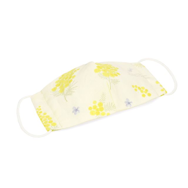 ゆうパケット対応 子ども マスク 2枚セット(銀イオン抗菌ガーゼ使用) ミモザフルール