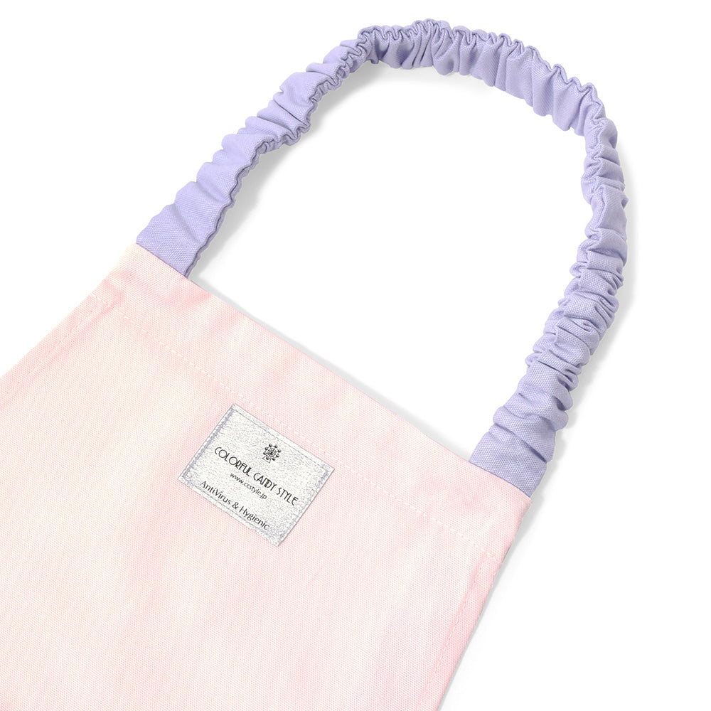 抗ウイルス・抗菌子どもエプロン(100~120cm) ライトピンク