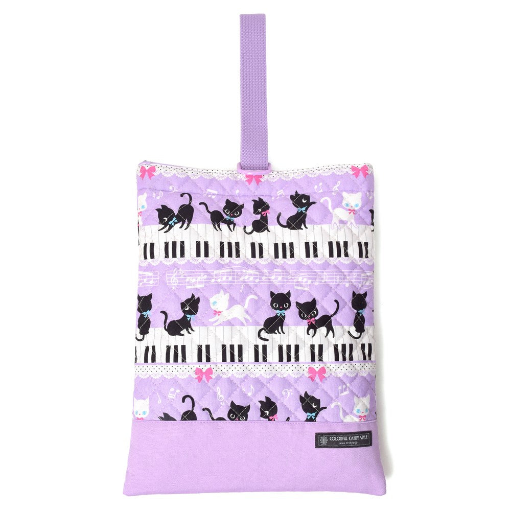 ハンドメイド♡シューズバッグ スカラップデザイン シューズバッグ マーメイドブルー Kids