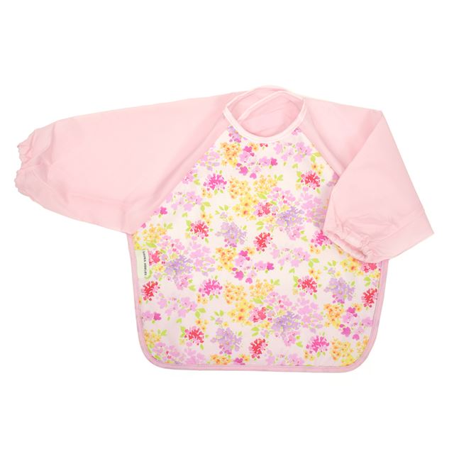 ゆうパケット対応 LAURA ASHLEY お食事エプロン 撥水ノーアイロン 長袖タイプ Amelie