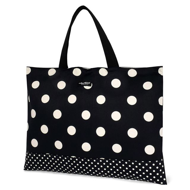 [SALE: 50% OFF] decor PolkaDot lesson bag reversible polka dot (twill・black) 