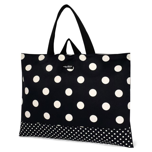 [SALE: 50% OFF] decor PolkaDot lesson bag reversible polka dot (twill・black) 