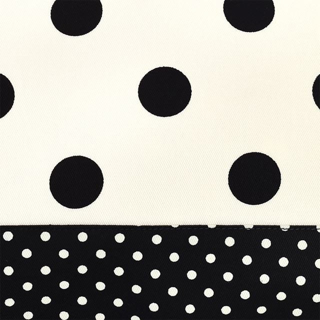 decor PolkaDot レッスンバッグ リバーシブル polka dot large(twill・white)xpolka dot small(twill・black)