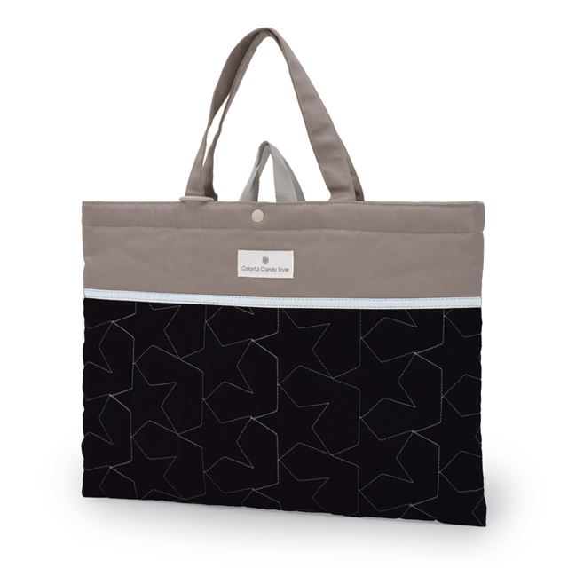 カラフルキャンディスタイルのレッスンバッグ。子供用のキルティング素材。男の子と女の子兼用で通園、通学で手提げバッグとして大活躍。