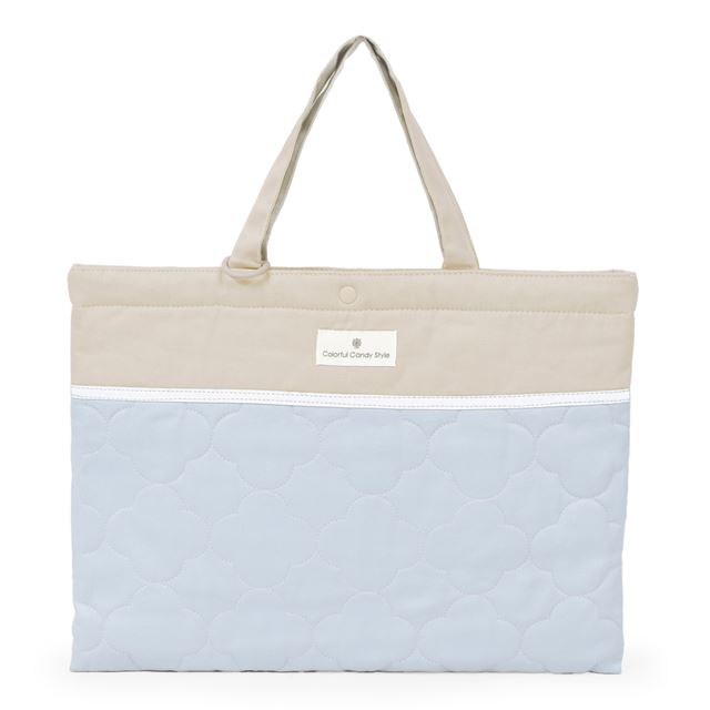 カラフルキャンディスタイルのレッスンバッグ。子供用のキルティング素材。男の子と女の子兼用で通園、通学で手提げバッグとして大活躍。