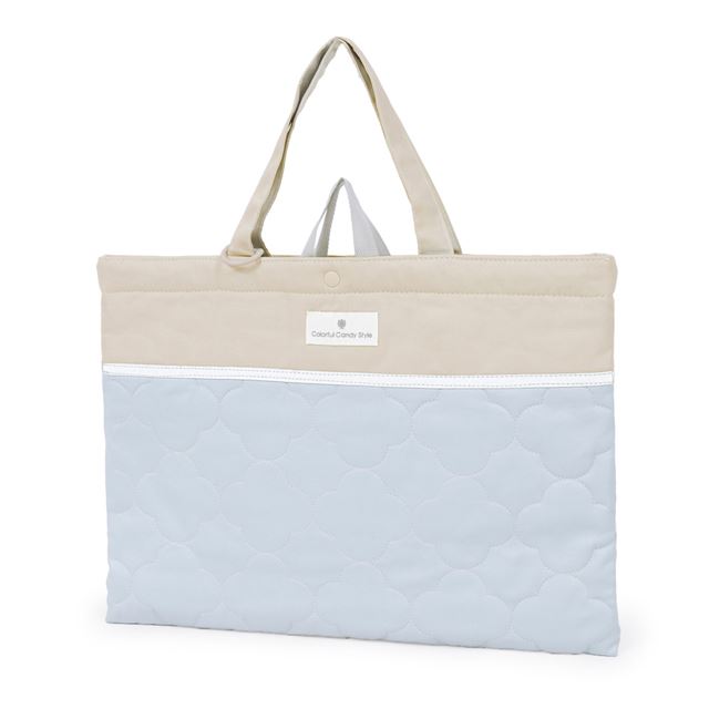 カラフルキャンディスタイルのレッスンバッグ。子供用のキルティング素材。男の子と女の子兼用で通園、通学で手提げバッグとして大活躍。