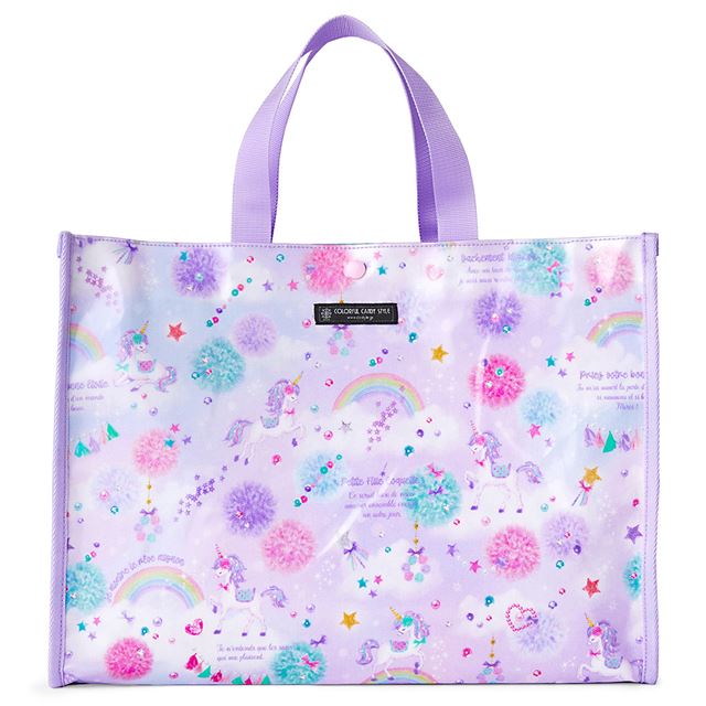 Pool Bag Laminated Bag (Square Type) Unicorn Fantasy 