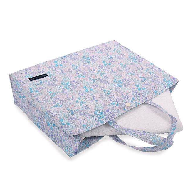 送料無料 プールバッグ ラミネートバッグ (スクエアタイプ) フローラルオアシス