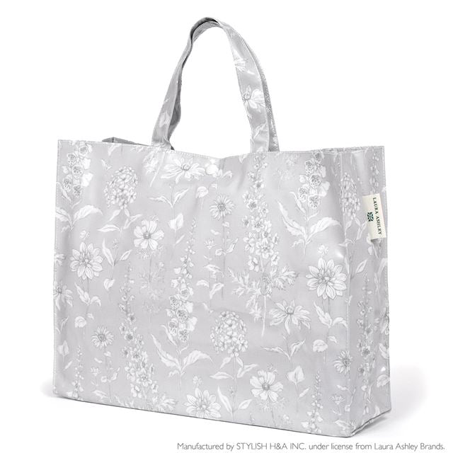送料無料 LAURA ASHLEY プールバッグ ラミネートバッグ(スクエアタイプ) Lisette