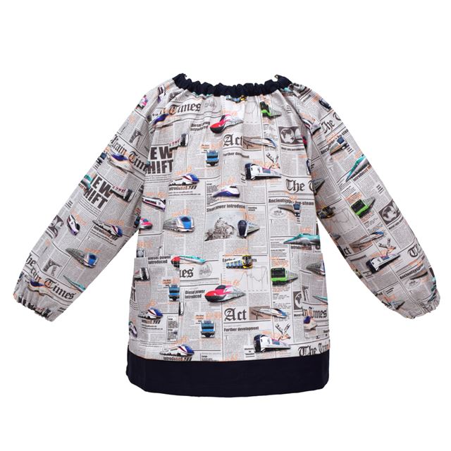 スモック 新幹線と鉄道ワールド・グレー