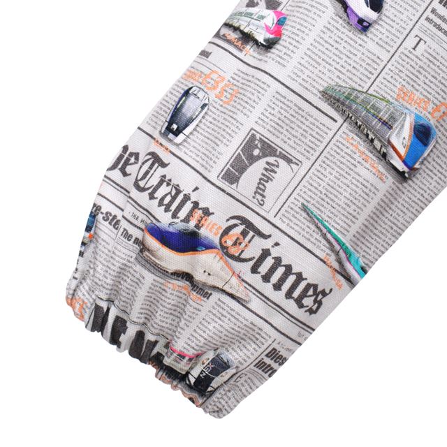 スモック 新幹線と鉄道ワールド・グレー