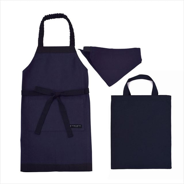 カラフルキャンディスタイルの三角巾付きキッズエプロン。子供用で、着脱簡単。男の子と女の子兼用で、家庭科の授業やお手伝いで大活躍。