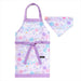 カラフルキャンディスタイルの三角巾付きキッズエプロン。子供用で、着脱簡単。男の子と女の子兼用で、家庭科の授業やお手伝いで大活躍。