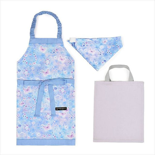 カラフルキャンディスタイルの三角巾付きキッズエプロン。子供用で、着脱簡単。男の子と女の子兼用で、家庭科の授業やお手伝いで大活躍。