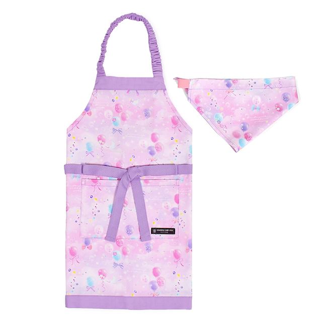 【女の子人気柄：ファンタジー】子どもエプロン ユニコーン / バタフライ / バルーン / キャンディ (100-120cm・130-160cm・150cm-フリーサイズ)