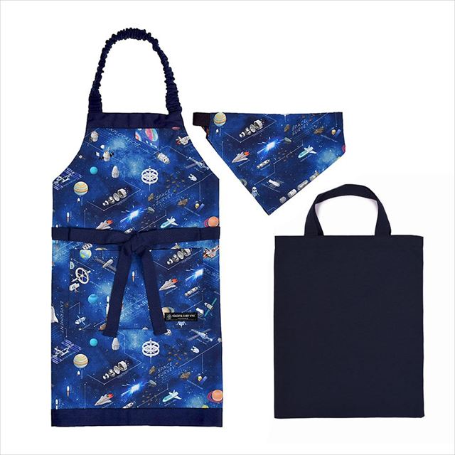 新登場 子どもエプロン (100-120cm・130-160cm) 手提げバッグ・三角巾付き【男の子人気ランキングTOP15】