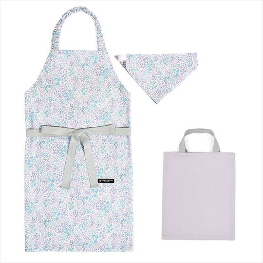 カラフルキャンディスタイルの三角巾付きキッズエプロン。子供用で、着脱簡単。男の子と女の子兼用で、家庭科の授業やお手伝いで大活躍。