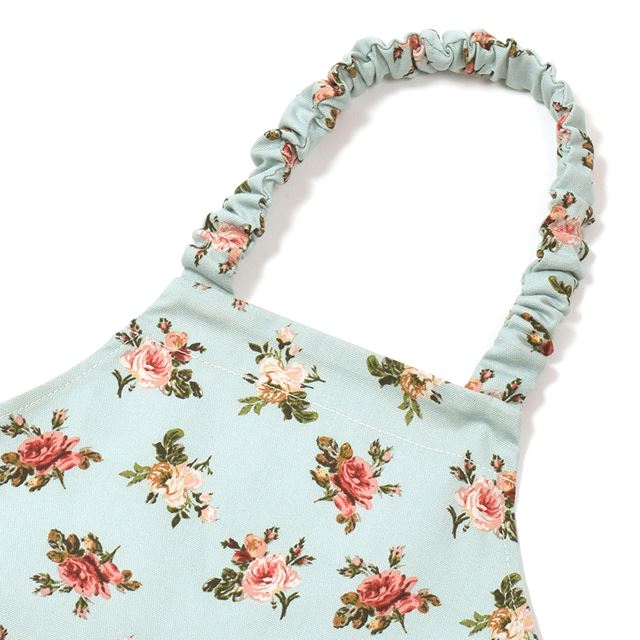 カラフルキャンディスタイルの三角巾付きキッズエプロン。子供用で、着脱簡単。男の子と女の子兼用で、家庭科の授業やお手伝いで大活躍。