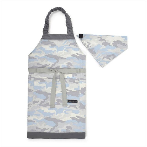 カラフルキャンディスタイルの三角巾付きキッズエプロン。子供用で、着脱簡単。男の子と女の子兼用で、家庭科の授業やお手伝いで大活躍。