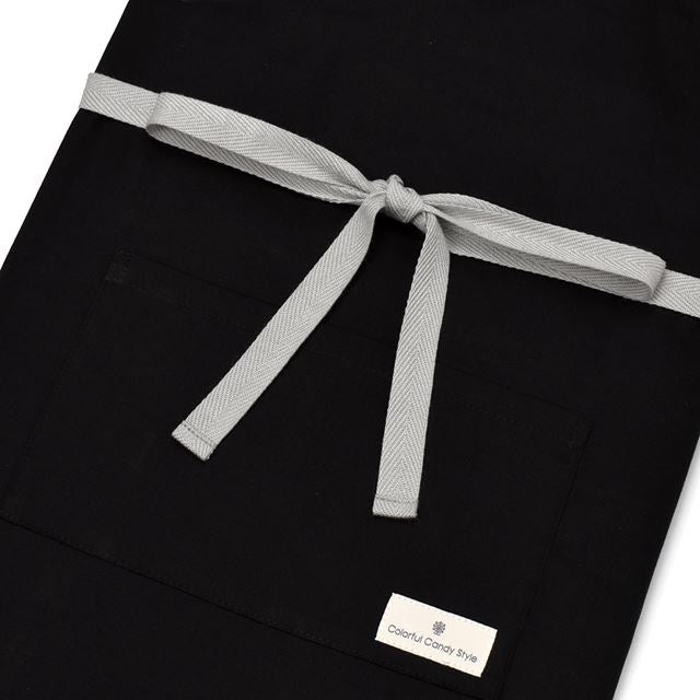 カラフルキャンディスタイルの三角巾付きキッズエプロン。子供用で、着脱簡単。男の子と女の子兼用で、家庭科の授業やお手伝いで大活躍。