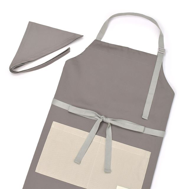 【くすみコレクション人気TOP21】エプロン(150～170cm) 三角巾付き