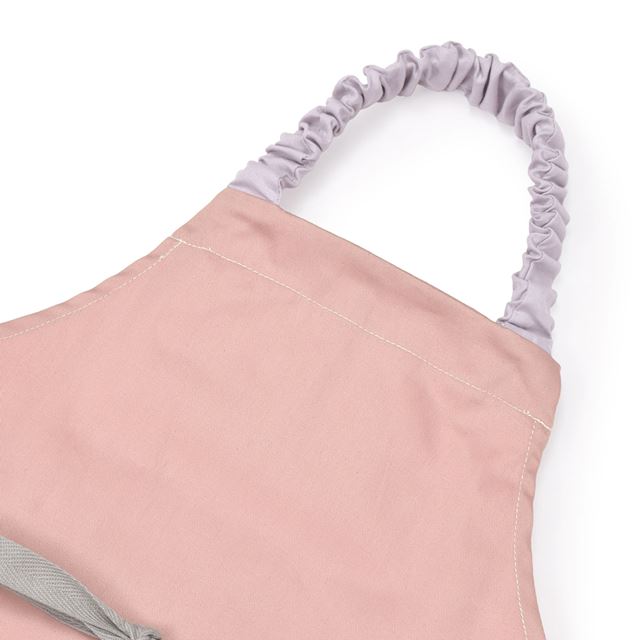 カラフルキャンディスタイルの三角巾付きキッズエプロン。子供用で、着脱簡単。男の子と女の子兼用で、家庭科の授業やお手伝いで大活躍。