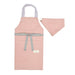 カラフルキャンディスタイルの三角巾付きキッズエプロン。子供用で、着脱簡単。男の子と女の子兼用で、家庭科の授業やお手伝いで大活躍。