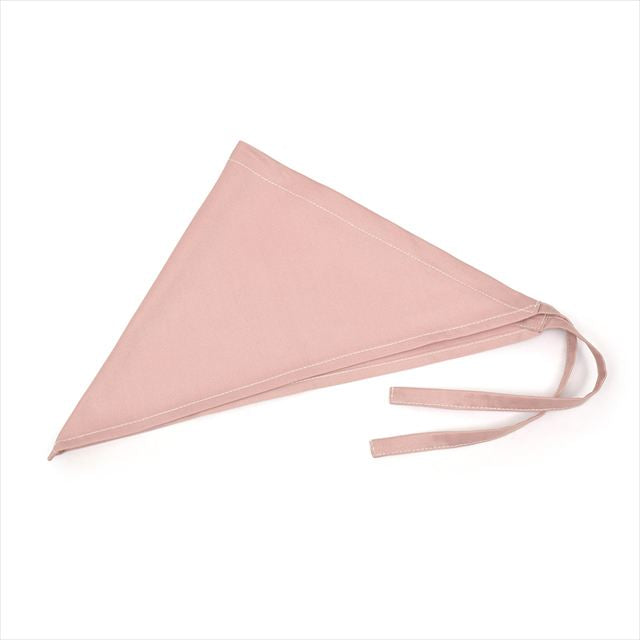 新登場 エプロン(150～170cm) 手提げバッグ・三角巾付き くすみ無地 くすみローズ