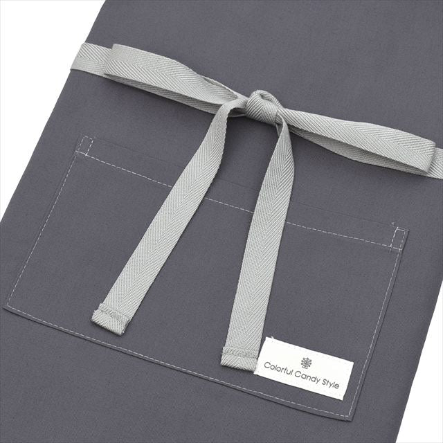 カラフルキャンディスタイルの三角巾付きキッズエプロン。子供用で、着脱簡単。男の子と女の子兼用で、家庭科の授業やお手伝いで大活躍。