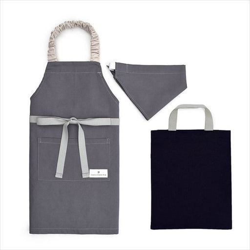 カラフルキャンディスタイルの三角巾付きキッズエプロン。子供用で、着脱簡単。男の子と女の子兼用で、家庭科の授業やお手伝いで大活躍。