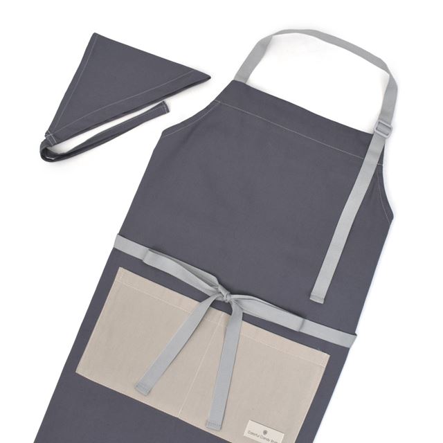 【くすみコレクション人気TOP21】エプロン(150～170cm) 三角巾付き