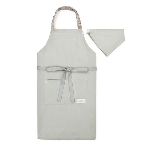 カラフルキャンディスタイルの三角巾付きキッズエプロン。子供用で、着脱簡単。男の子と女の子兼用で、家庭科の授業やお手伝いで大活躍。