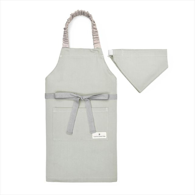 カラフルキャンディスタイルの三角巾付きキッズエプロン。子供用で、着脱簡単。男の子と女の子兼用で、家庭科の授業やお手伝いで大活躍。