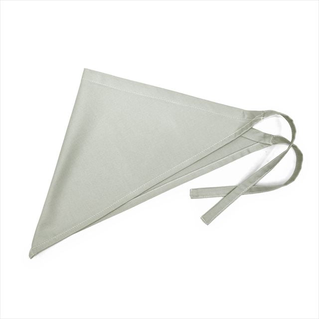 新登場 エプロン(150～170cm) 手提げバッグ・三角巾付き くすみ無地 くすみミントグリーン