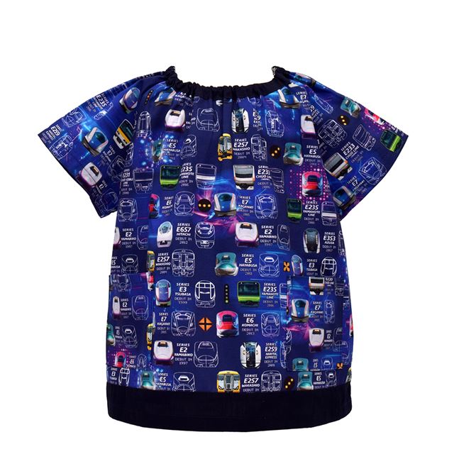 半袖スモック 電車の顔コレクション ※JR東日本商品化許諾済