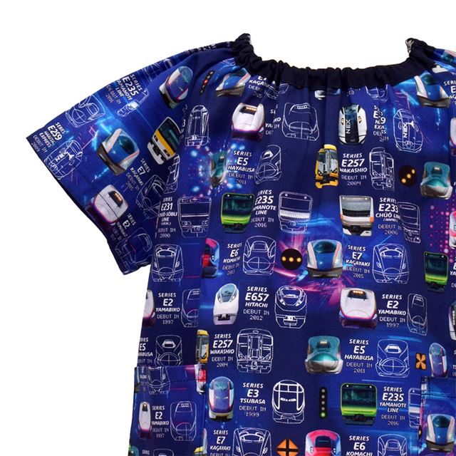 半袖スモック 電車の顔コレクション ※JR東日本商品化許諾済