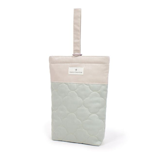 カラフルキャンディスタイルのシューズケース。子供用で、保育園や小学校で必要な上履き入れ。男の子と女の子兼用で入園、入学グッズとして大活躍。