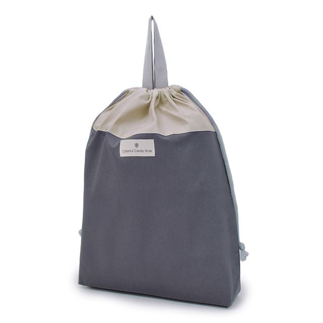 カラフルキャンディスタイルの体操服袋。子供用で、体操服やお着替えが入る巾着袋。男の子と女の子兼用で大活躍。