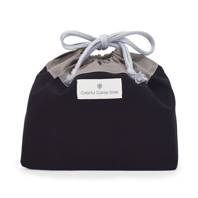 カラフルキャンディスタイルのお弁当袋。子供用で、お弁当箱やお箸が入るかわいいマチ付き巾着袋。男の子と女の子兼用で大活躍。