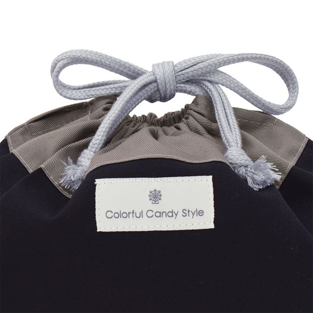 カラフルキャンディスタイルのお弁当袋。子供用で、お弁当箱やお箸が入るかわいいマチ付き巾着袋。男の子と女の子兼用で大活躍。