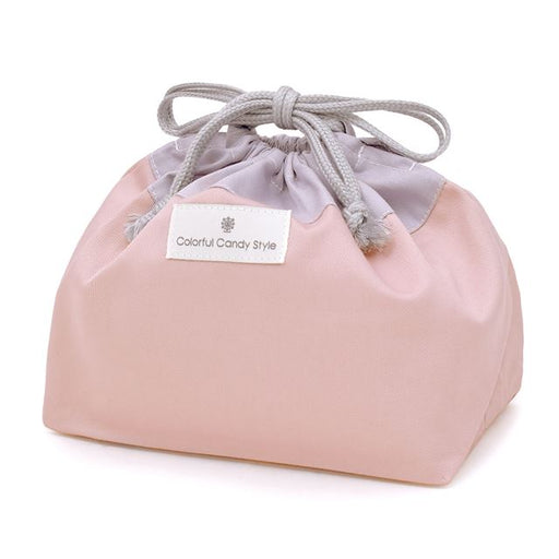 カラフルキャンディスタイルのお弁当袋。子供用で、お弁当箱やお箸が入るかわいいマチ付き巾着袋。男の子と女の子兼用で大活躍。